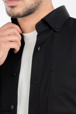 پیراهن مردانه جیب دار کج راه