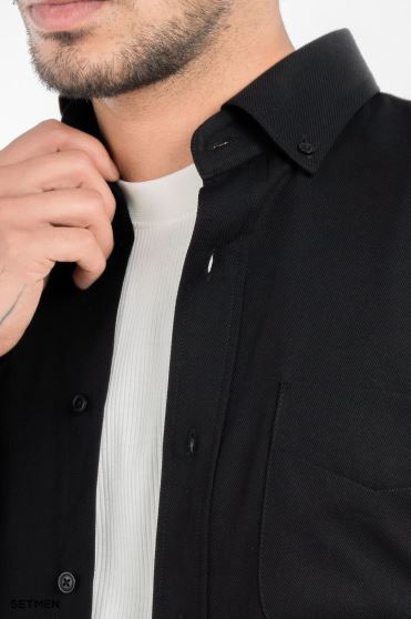 پیراهن مردانه جیب دار کج راه پیراهن مردانه جیب دار کج راه