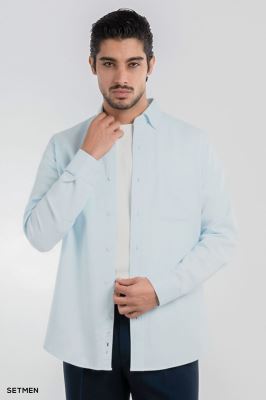 پیراهن مردانه جیب دار کج راه