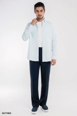 پیراهن مردانه جیب دار کج راه