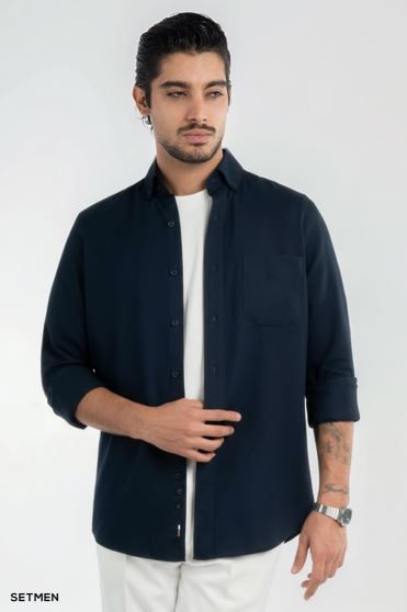 پیراهن مردانه جیب دار کج راه پیراهن مردانه جیب دار کج راه