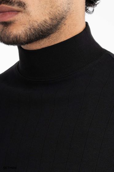 یقه اسکی مردانه آستین کوتاه