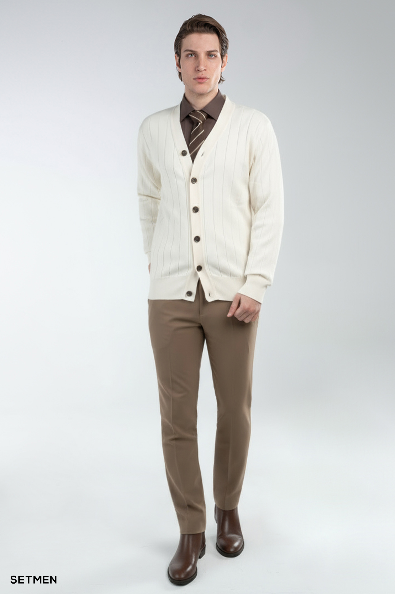 بافت مردانه دکمه دار