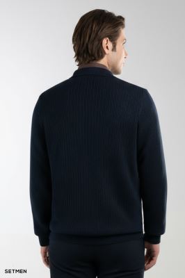 بافت مردانه نیم زیپ