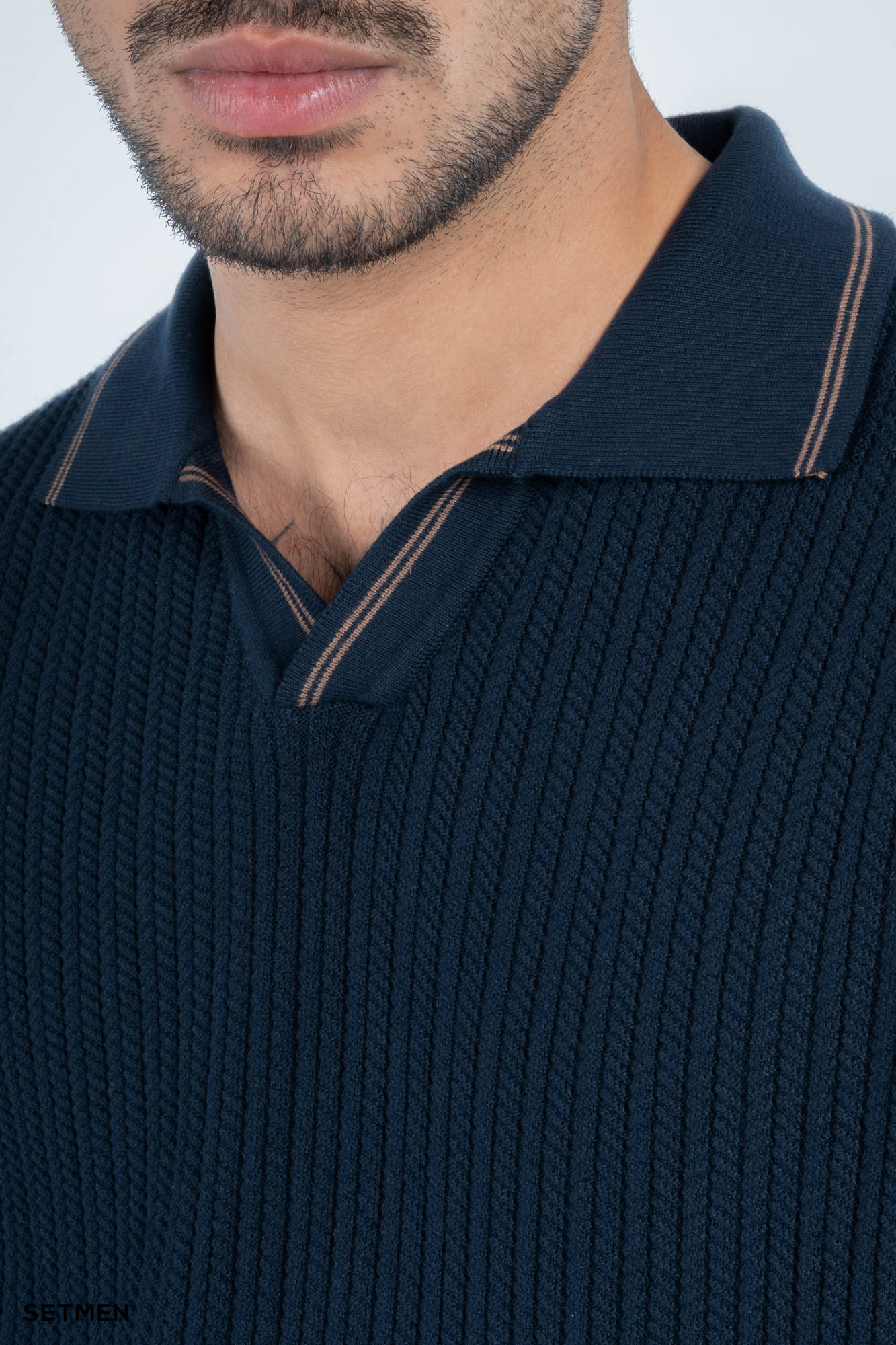 بافت مردانه یقه هفت اولد مانی