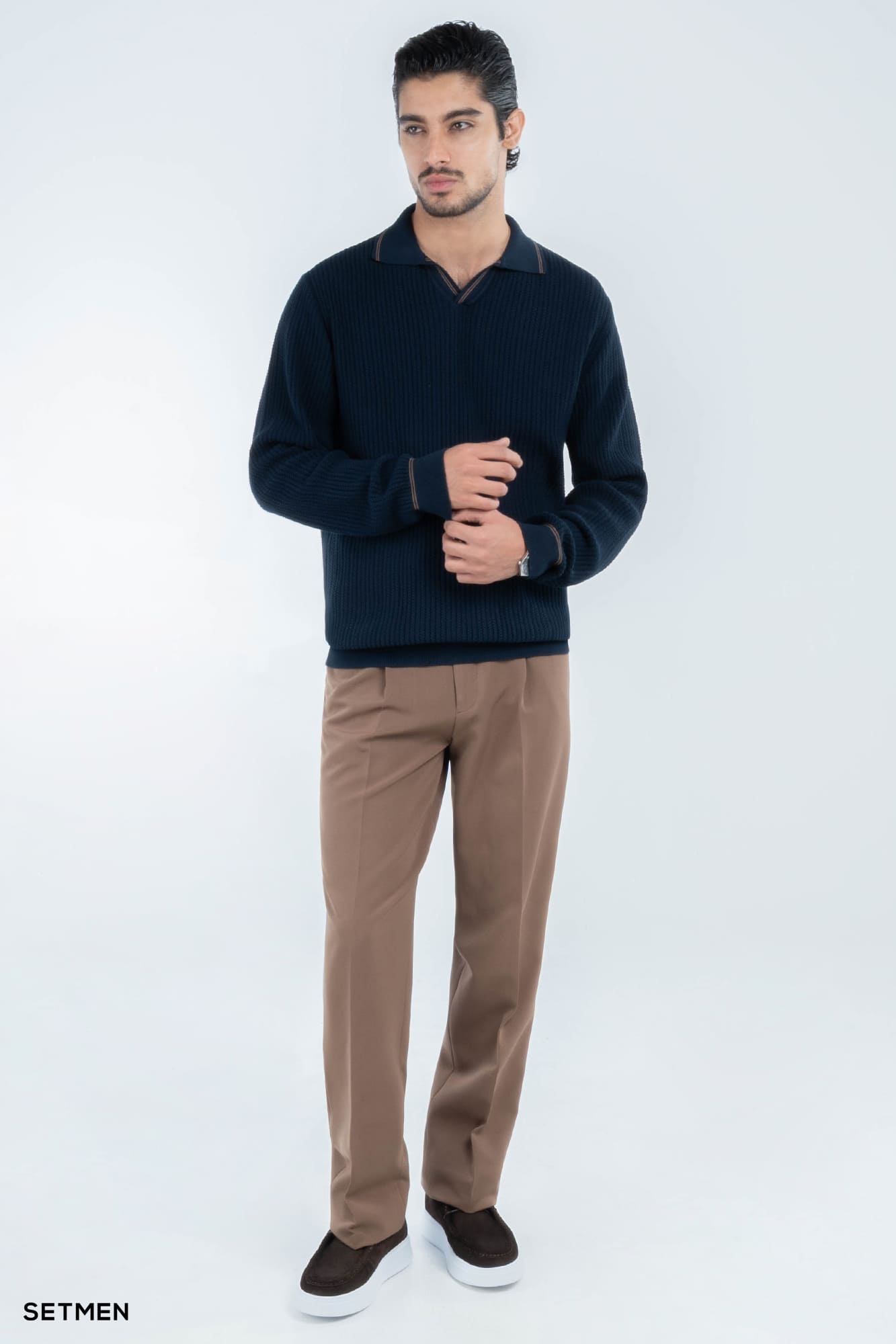 بافت مردانه یقه هفت اولد مانی