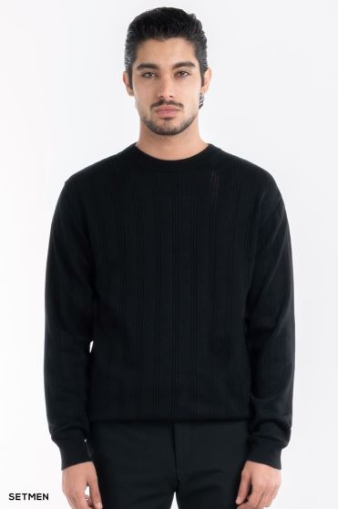 بافت مردانه یقه گرد کلاسیک