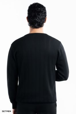 بافت مردانه یقه گرد کلاسیک