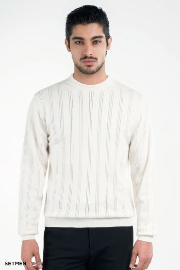 بافت مردانه یقه گرد کلاسیک