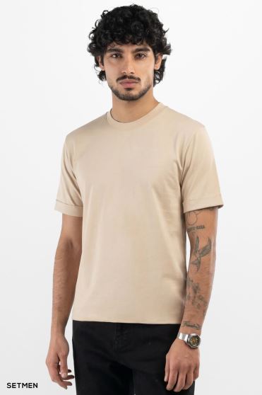 تیشرت یقه گرد آستین کوتاه