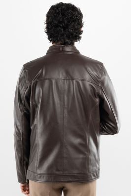 کاپشن مردانه چرم طبیعی