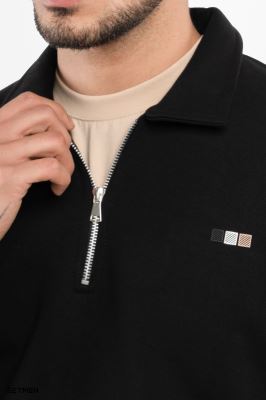 دورس مردانه نیم زیپ یقه ایستاده