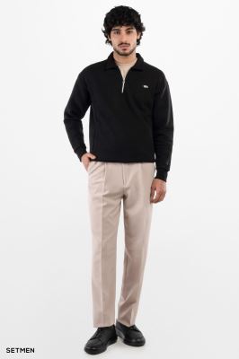 دورس مردانه نیم زیپ یقه ایستاده