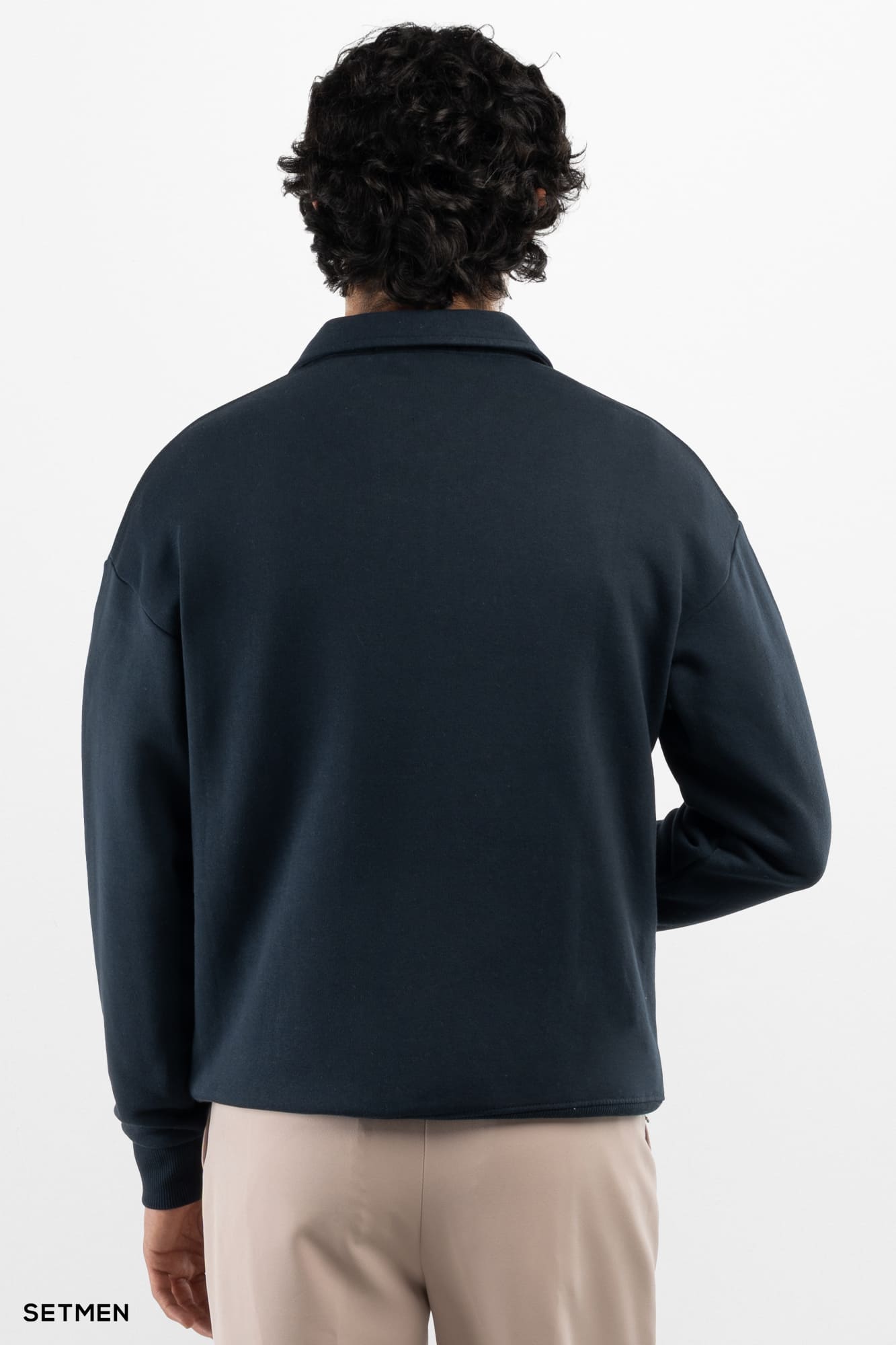 دورس مردانه نیم زیپ یقه ایستاده