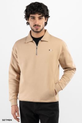 دورس مردانه نیم زیپ یقه ایستاده