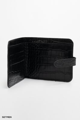 کیف پول چرم پوست ماری ست من