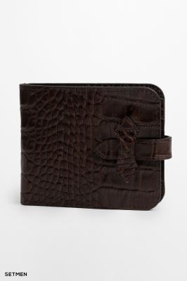 کیف پول چرم پوست ماری ست من