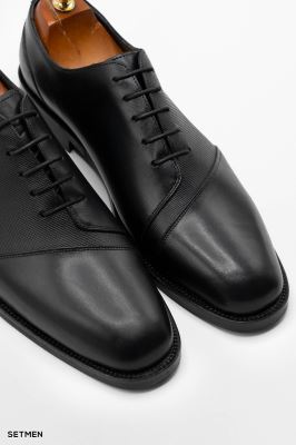 کفش مردانه چرم کلاسیک بنددار