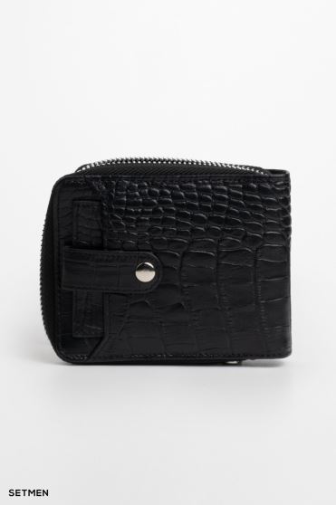 کیف پول چرم پوست ماری ست من