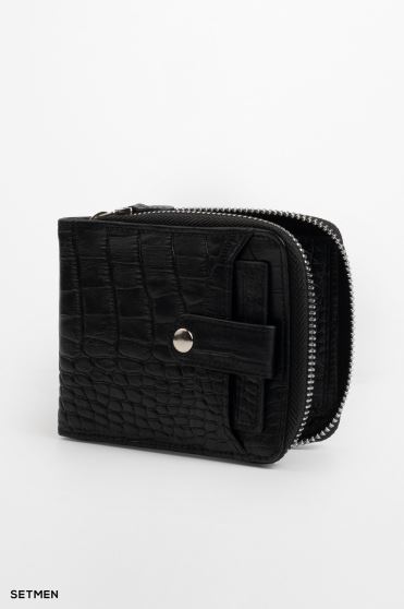 کیف پول چرم پوست ماری ست من