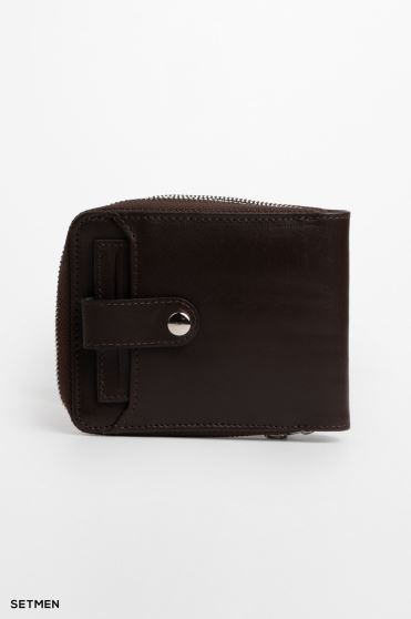 کیف پول چرم ساده ست من