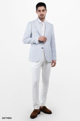 کت مردانه تک لینن دیپلمات
