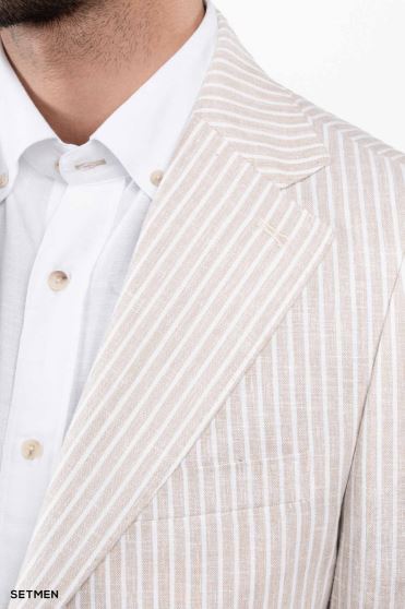 کت مردانه تک لینن دیپلمات