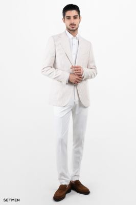 کت مردانه تک لینن دیپلمات