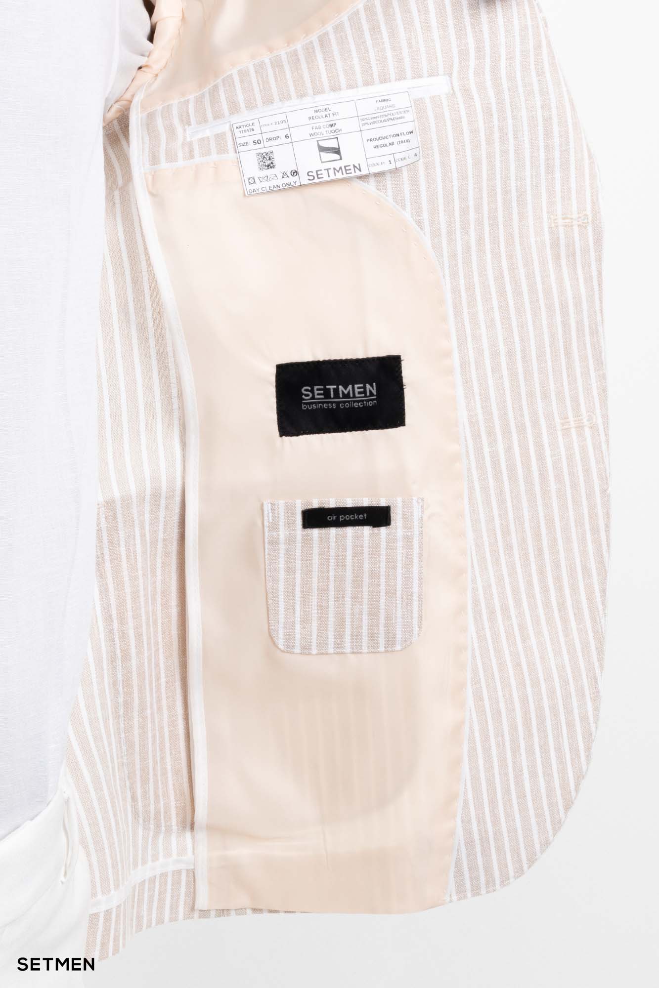 کت مردانه تک لینن دیپلمات