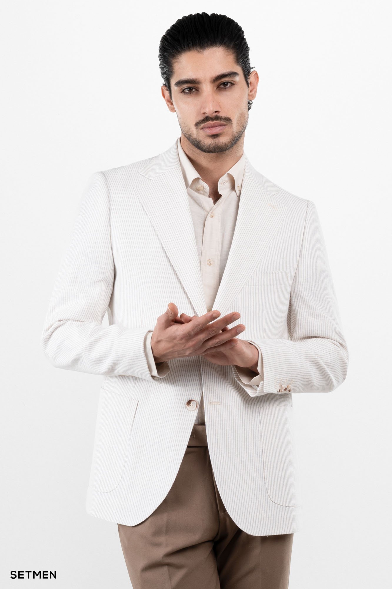 کت مردانه تک لینن دیپلمات