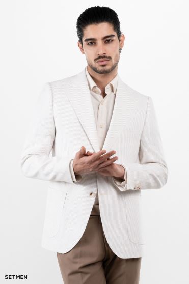 کت مردانه تک لینن دیپلمات