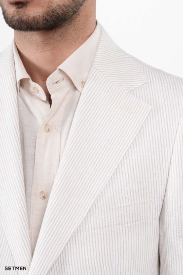 کت مردانه تک لینن دیپلمات