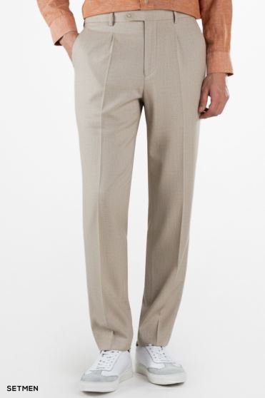 شلوار لینن مردانه کمر کش