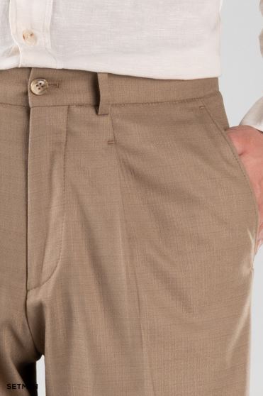 شلوار لینن مردانه کمر کش