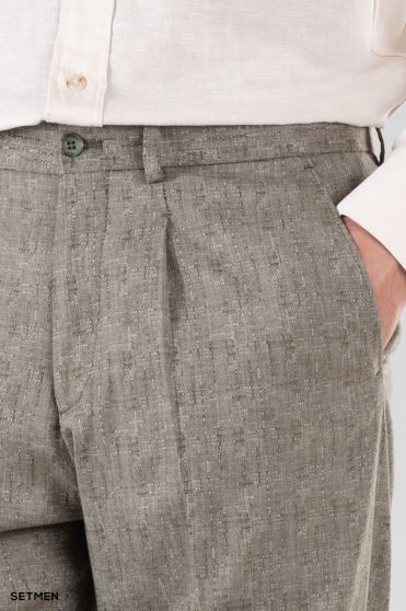 شلوار لینن مردانه کمر کش