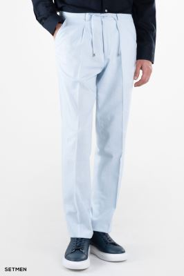 شلوار لینن مردانه کمر کش