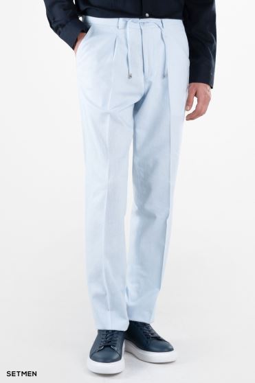 شلوار لینن مردانه کمر کش