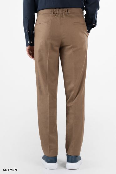 شلوار لینن مردانه کمر کش