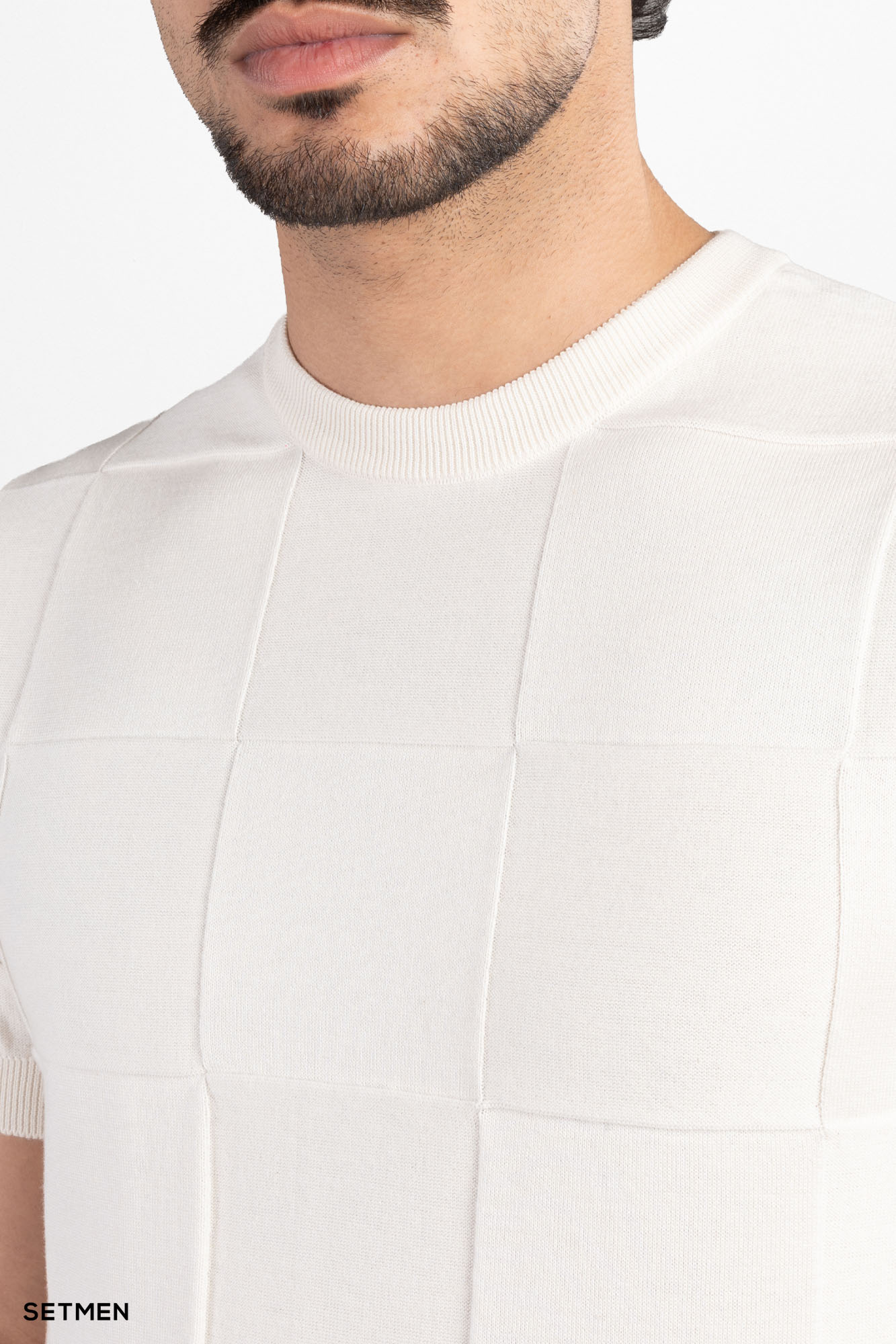 تیشرت مردانه بافت یقه گرد