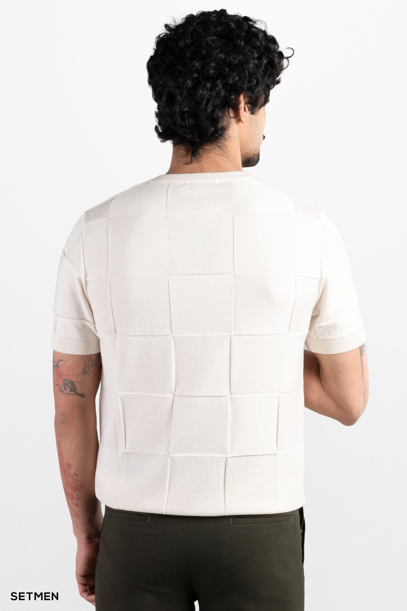 تیشرت مردانه بافت یقه گرد