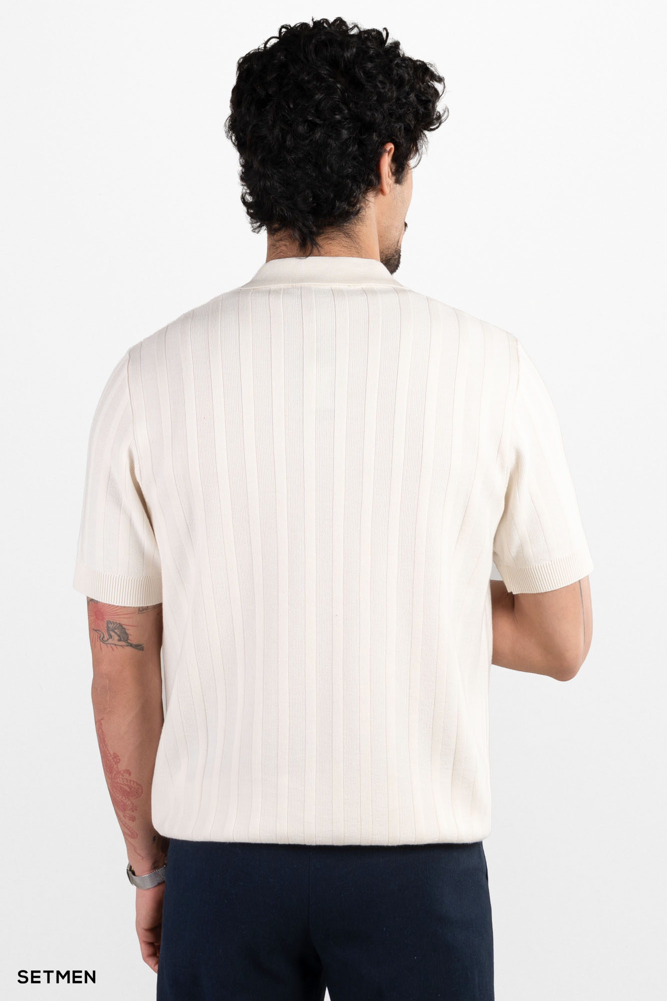 تیشرت مردانه بافت نیم زیپ