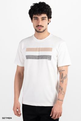 تیشرت مردانه ست من طرح خطی