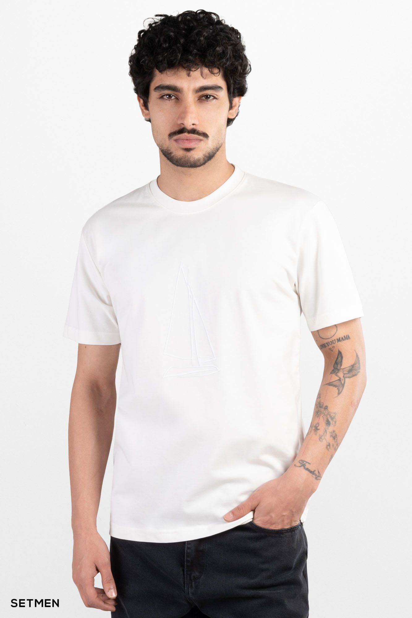 تیشرت مردانه ست من طرح قایق