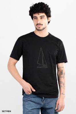 تیشرت مردانه ست من طرح قایق